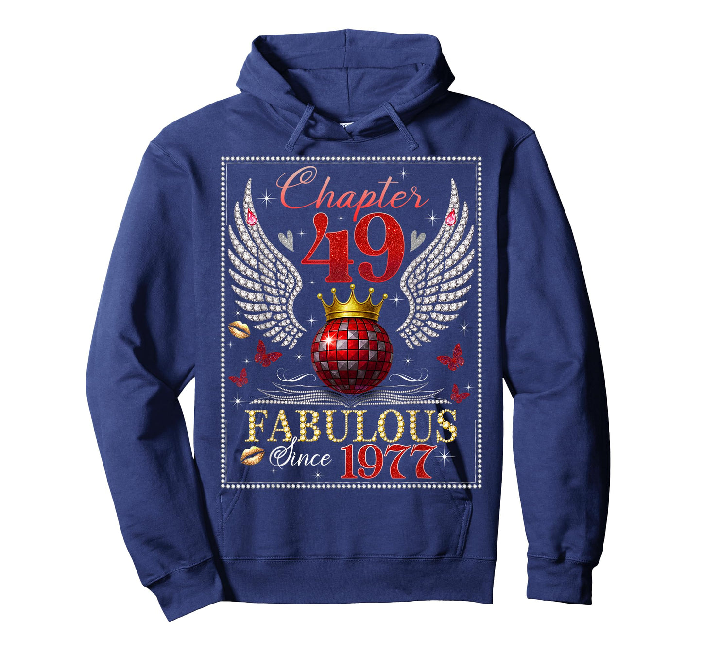 Chapter 49 Fabulous EST. 1977 Disco Ball 49th Birthday Women T-Shirt