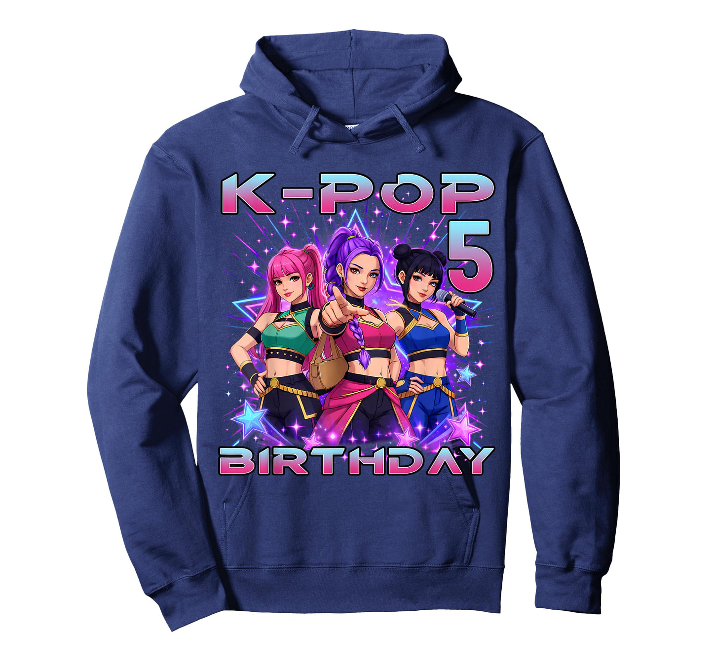 5th Birthday K-pop 5 Year Old Korean Music Birthday Kpop T-Shirt