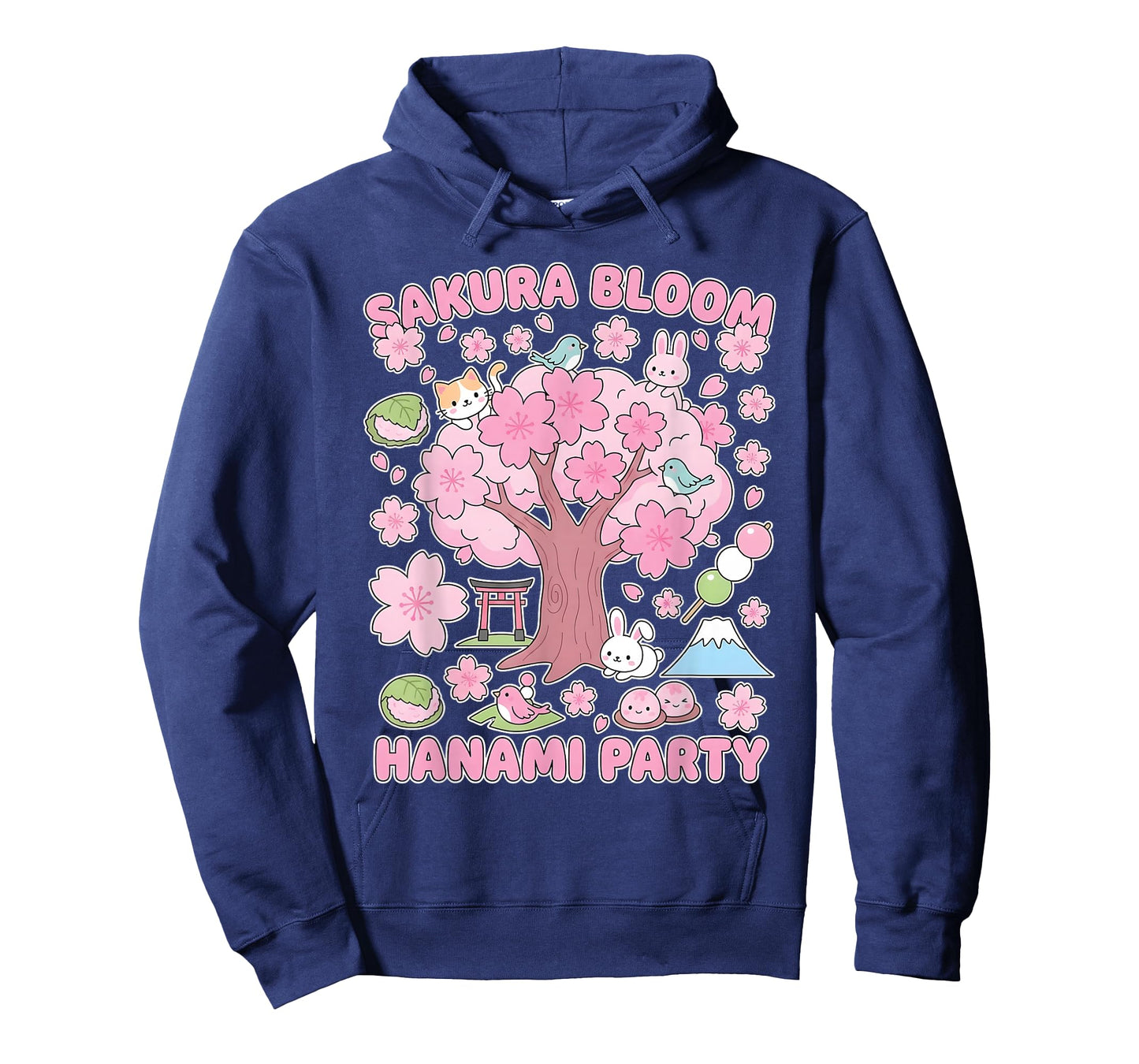 Sakura Bloom Hanami Party Cute Japanese Kawaii Spring Animal T-Shirt