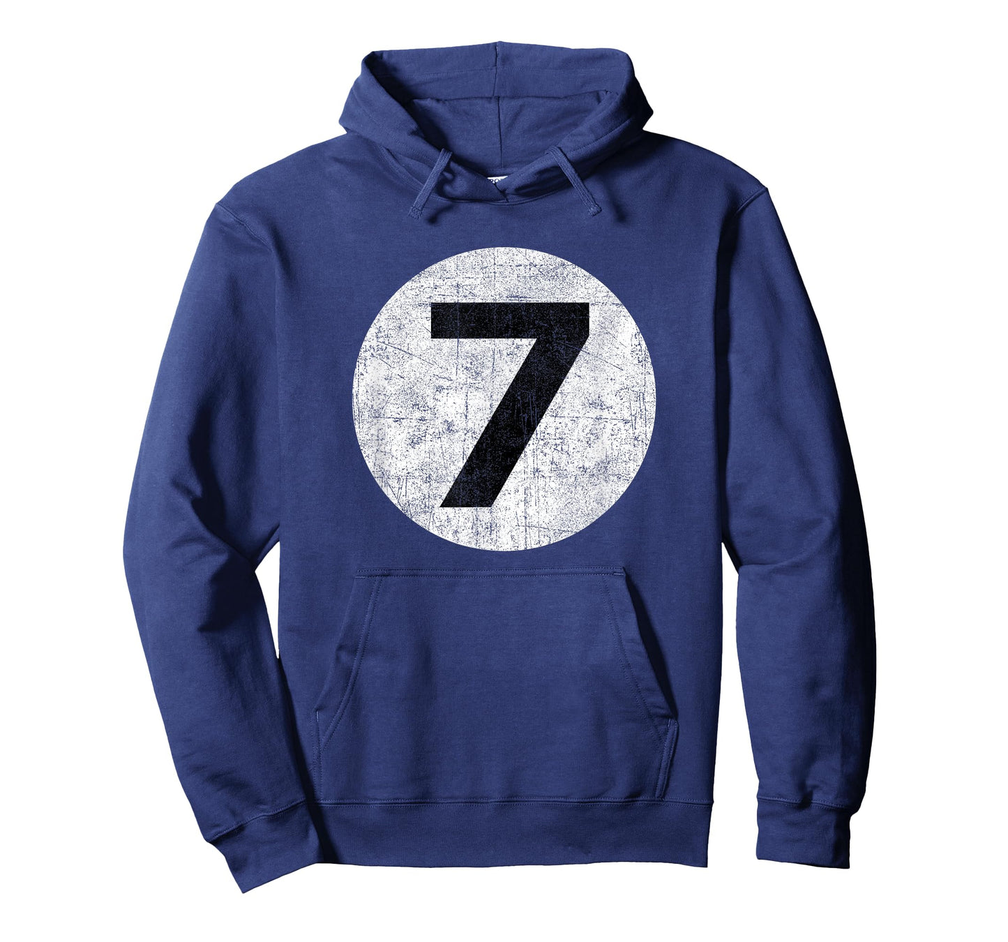 Funny 7 Number Seven Graphic Group Halloween Birthday Retro T-Shirt