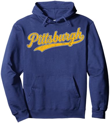 Retro Pittsburgh Throwback Classic Pittsburgh Hoodie - Hoodie | Navy