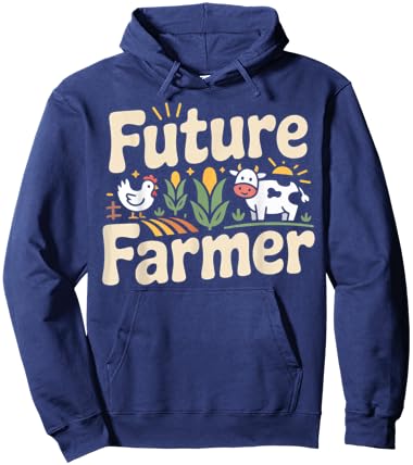 Farming Farmer Tractor Future Farmer Hoodie - Hoodie | Navy