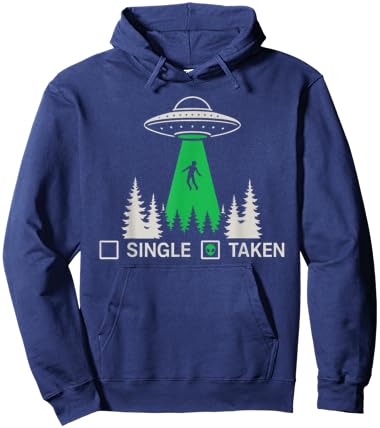 Funny Alien UFO Area 51 Single Taken Abducted Hoodie - Hoodie | Navy