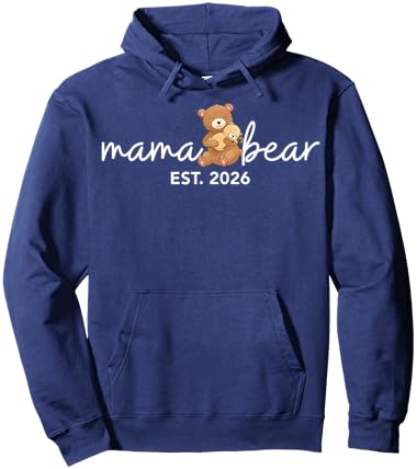 Mother's Day New Mom Baby Announcement Hoodie - Hoodie | Navy