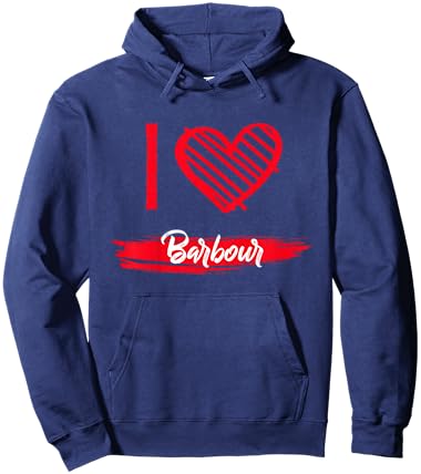 I Love Barbour County I Heart Barbour Hoodie - Hoodie | Navy