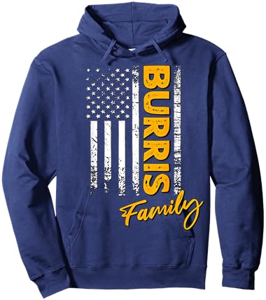 Burris Surname American Burris Last Name Burris Hoodie - Hoodie | Navy
