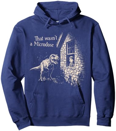 Funny Dinosaur Festival Music Raver That Wasn't A Microdose Hoodie - Hoodie | Navy