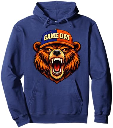 Game Day Bear Hoodie - Hoodie | Navy
