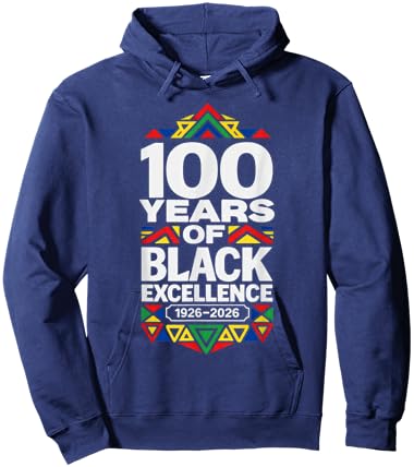 100 Years of Black Excellence Centennial Black History Month Hoodie - Hoodie | Navy