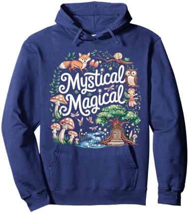 Mystical Magical Retro Aesthetic Space Gift Men Women Hoodie - Hoodie | Navy