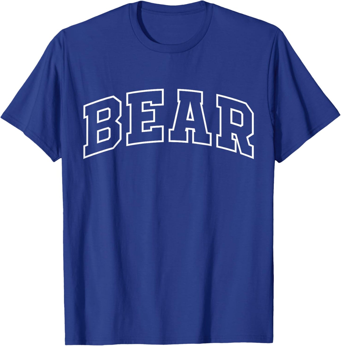 Bear Funny Athletic Lettering Costume Animal Lover T-Shirt - T-Shirt | Royal