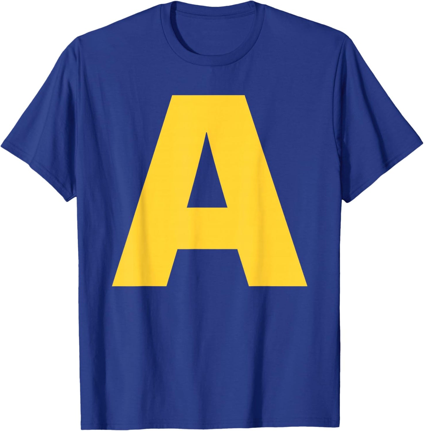 Halloween Letter A Alphabet Matching Costume Men Women Kids T-Shirt - T-Shirt | Royal