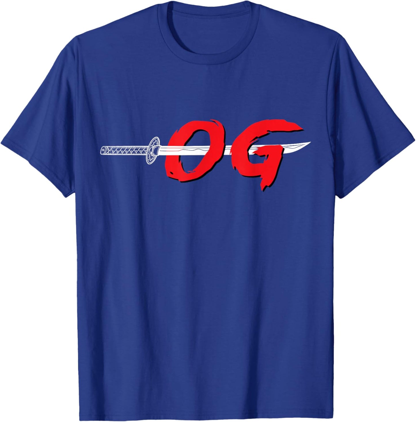 OG Sword Graphic | Bold Red Brush Style Design T-Shirt - T-Shirt | Royal