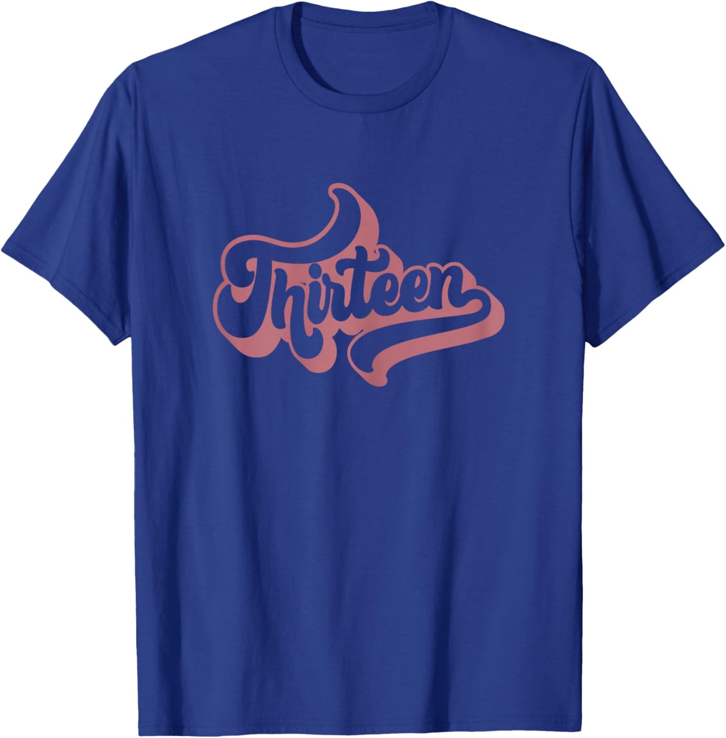 Thirteen 13 Years Old for Girls Retro Groovy 13th Birthday T-Shirt - T-Shirt | Royal