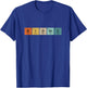 Bionic Hip Periodic Table of Elements Recovery Prosthesis T-Shirt - T-Shirt | Royal