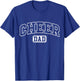 Cheer Dad Funny Athletic Lettering Fathers Day Cheerleader T-Shirt - T-Shirt | Royal