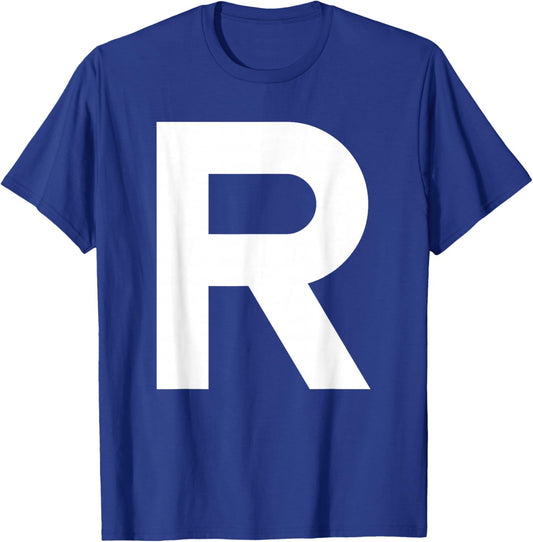Letter R Group Matching Lazy Halloween Costume T-Shirt - T-Shirt | Royal