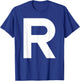 Letter R Group Matching Lazy Halloween Costume T-Shirt - T-Shirt | Royal