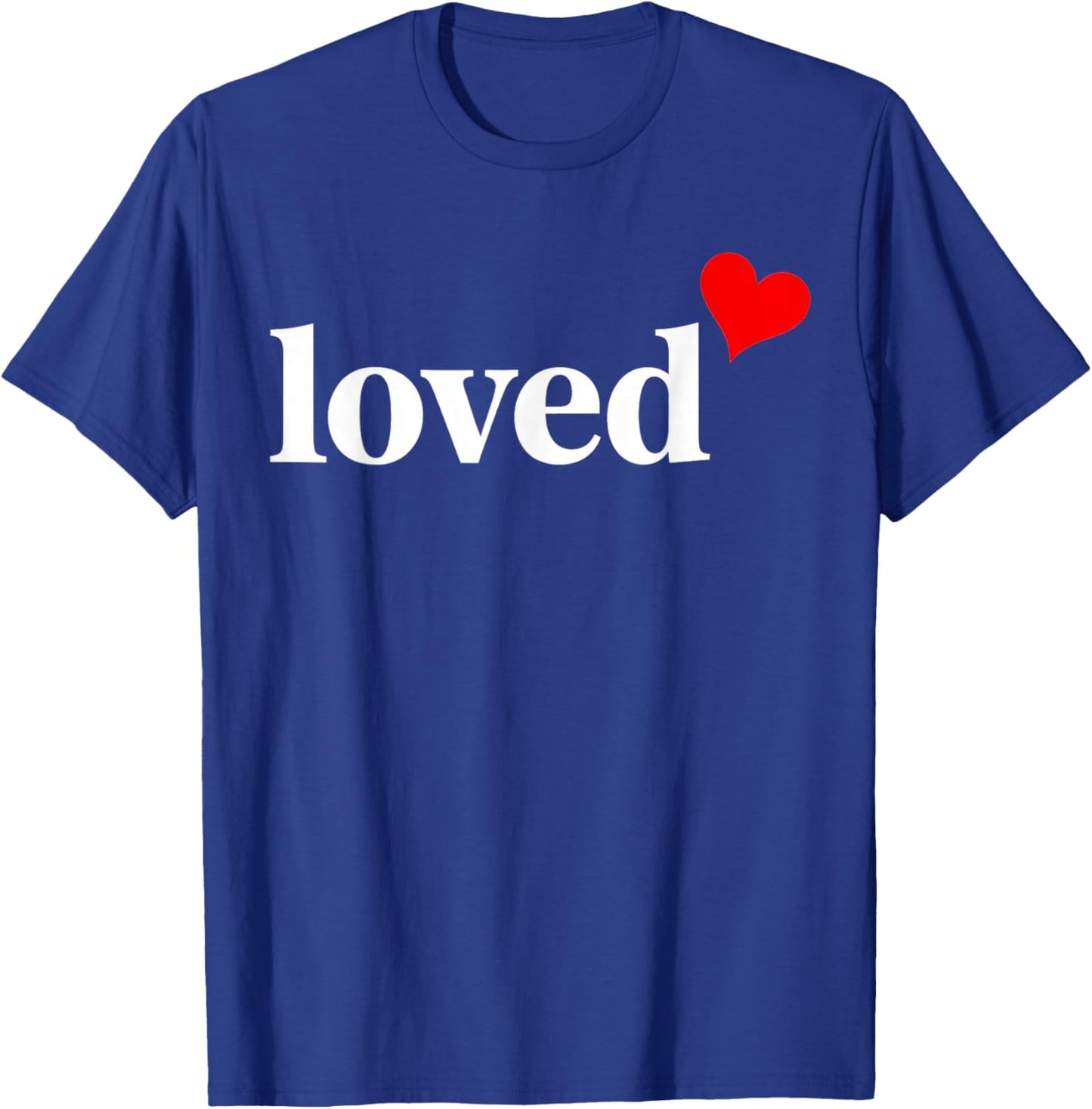 Loved Heart Valentine T-Shirt - T-Shirt | Royal