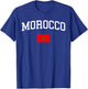 Moroccan Flag Men Women Kids Morocco T-Shirt - T-Shirt | Royal