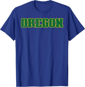 Oregon Men Kids Boys Women Girls Youth Teen T-Shirt - T-Shirt | Royal