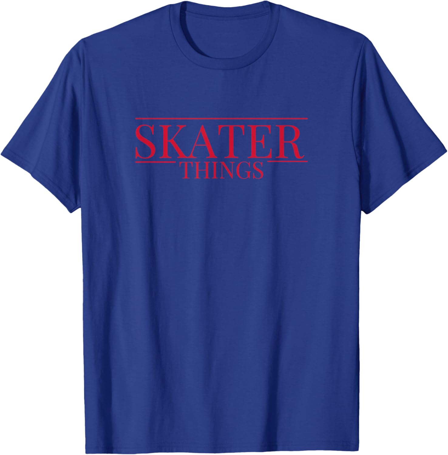 Skater Things Red Figure Ice Skating Dancing Graphic T-Shirt - T-Shirt | Royal