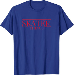 Skater Things Red Figure Ice Skating Dancing Graphic T-Shirt - T-Shirt | Royal