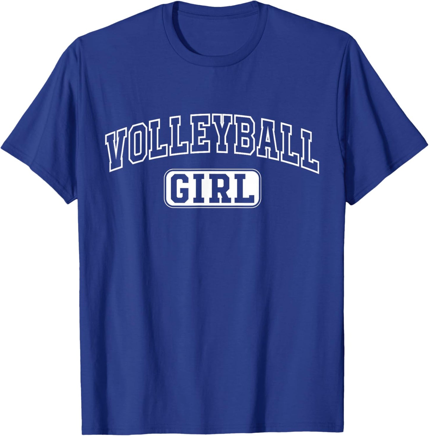 Volleyball Girl Funny Athletic Lettering Daughter Youth Kids T-Shirt - T-Shirt | Royal