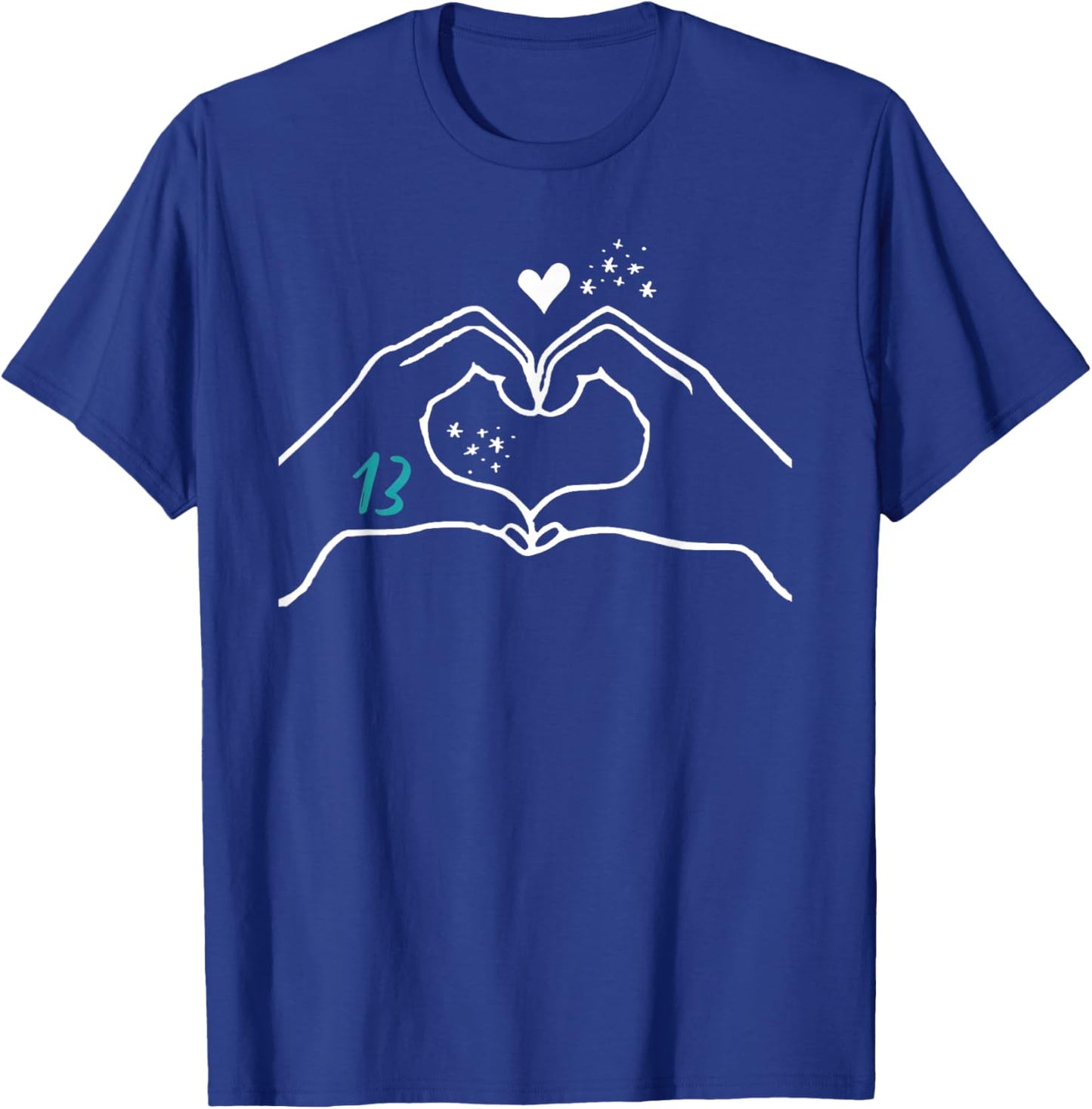Funny Heart Hands Taylor First Name Girl Vintage 70's 80's T-Shirt - T-Shirt | Royal