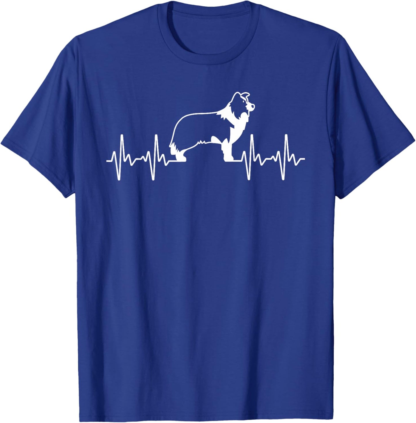 Border Collie Art Women Kids Border Collie Lover T-Shirt - T-Shirt | Royal