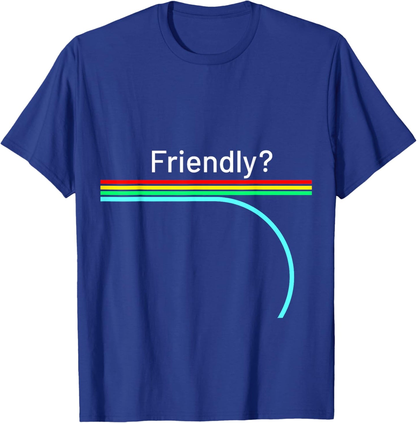 Funny Gamer Friendly - Graphic T-Shirt - T-Shirt | Royal