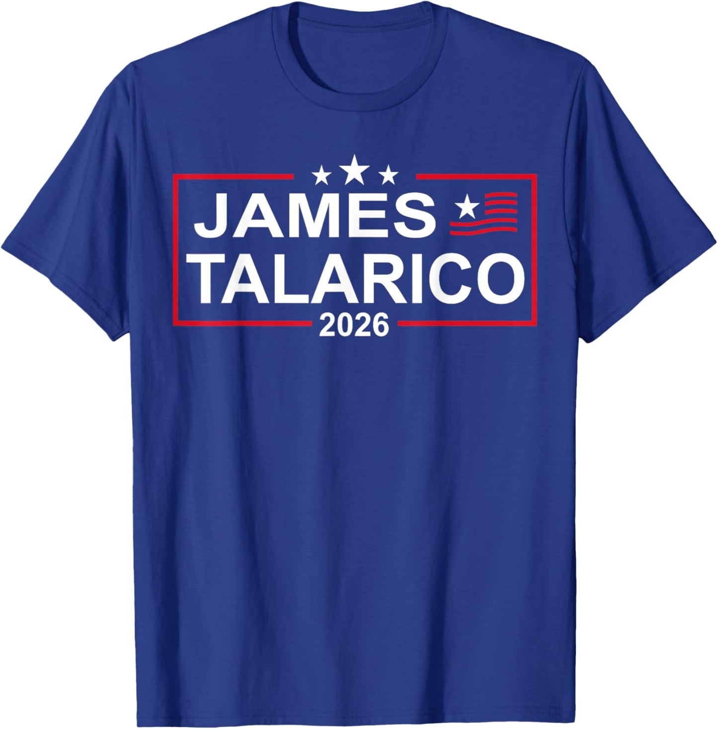 James Talarico for U.S. Senate from Texas 2026 Retro US Flag T-Shirt - T-Shirt | Royal