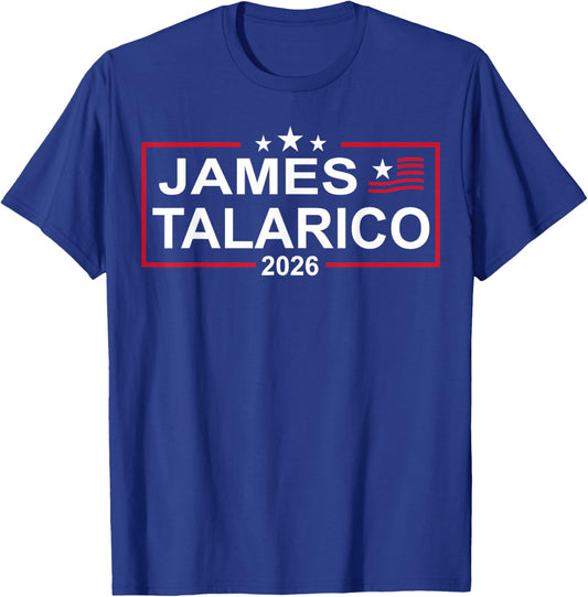 James Talarico for U.S. Senate from Texas 2026 Retro US Flag T-Shirt - T-Shirt | Royal
