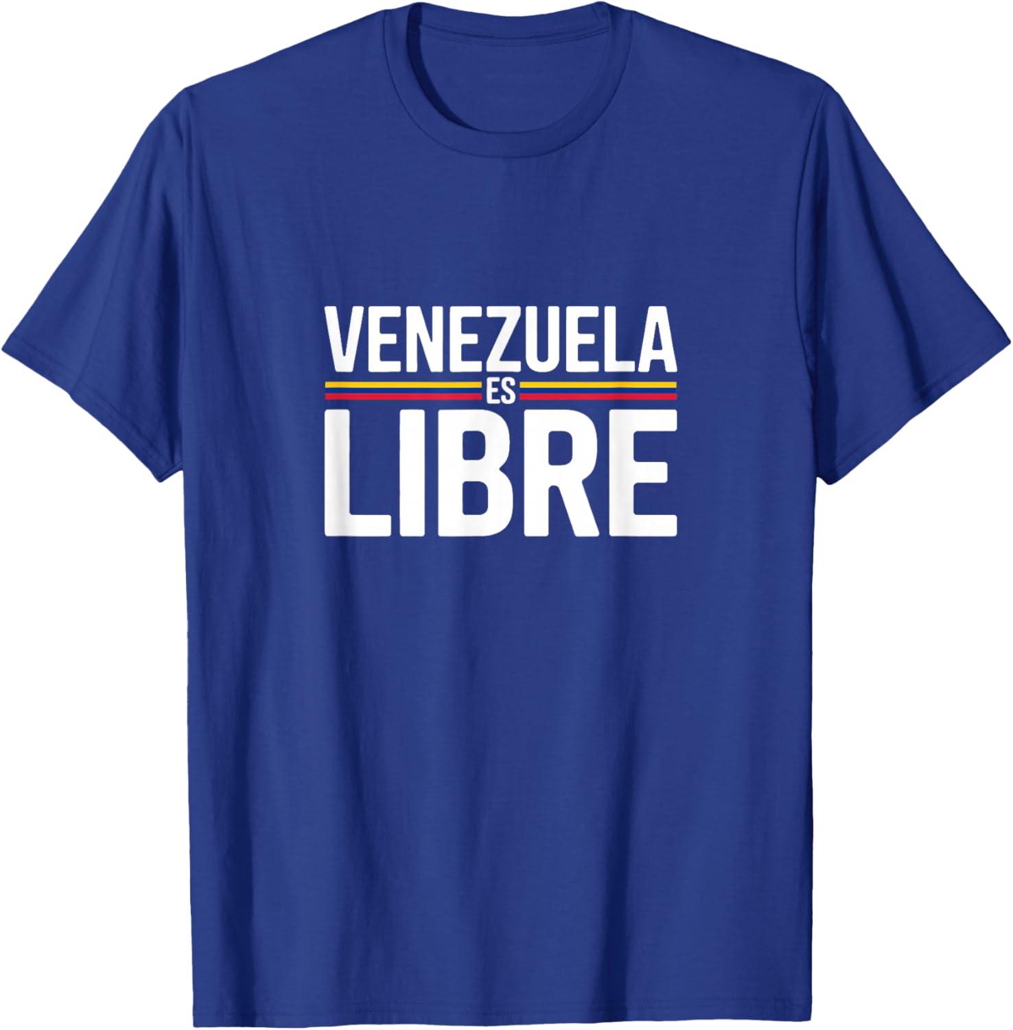 Venezuela ES Libre Venezuelan Freedom Pride T-Shirt - T-Shirt | Royal