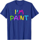 I Heart Love to Finger Paint I'm Paint Cute Couple Valentine T-Shirt - T-Shirt | Royal