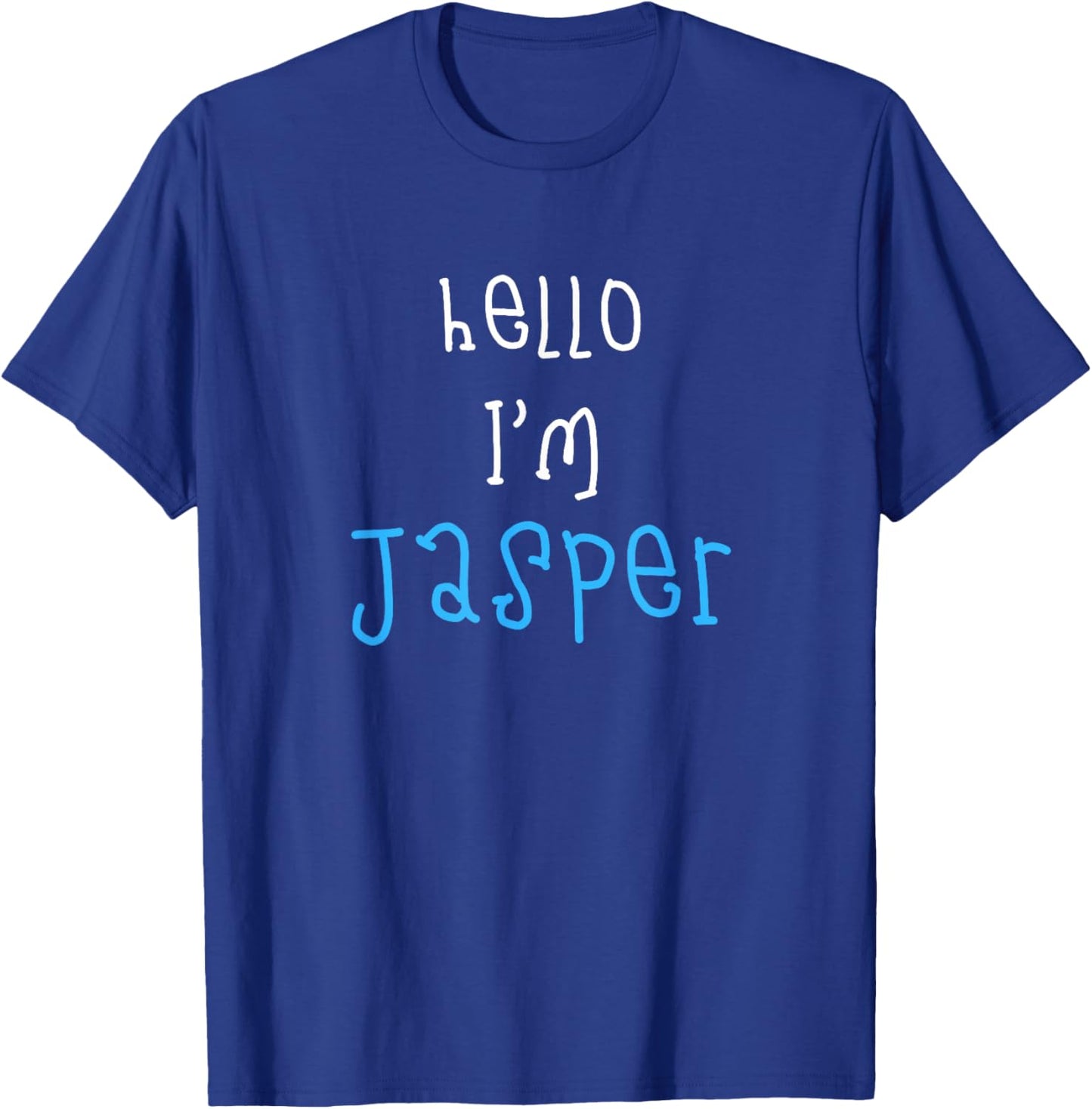 Hello I'm Jasper. Cute Funny Slogan Outfit for Boys Toddlers T-Shirt - T-Shirt | Royal