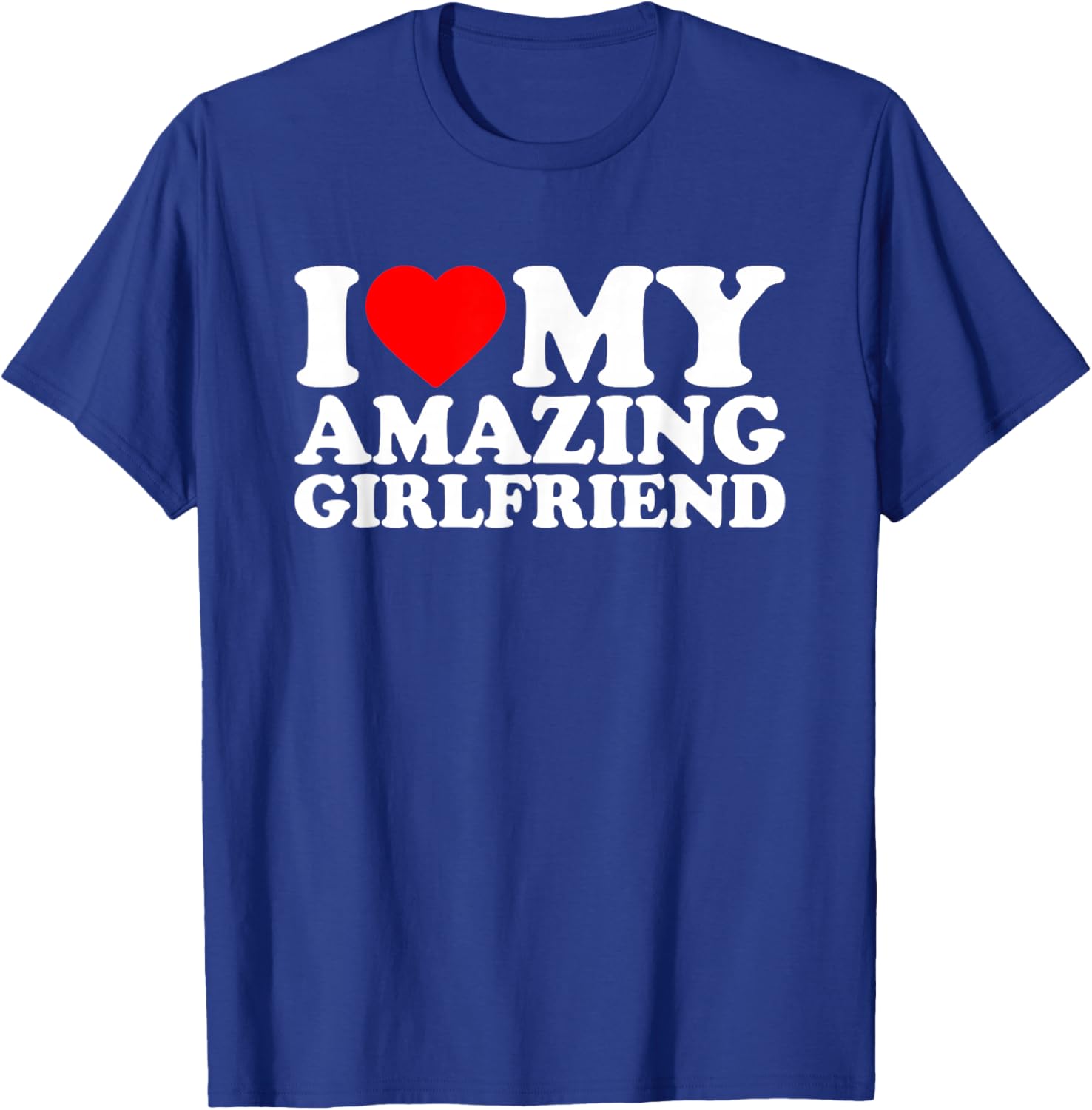 I Heart My Gf Valentines Day T-Shirt - T-Shirt | Royal