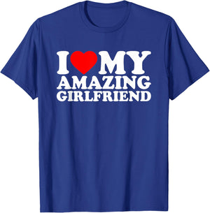 I Heart My Gf Valentines Day T-Shirt - T-Shirt | Royal