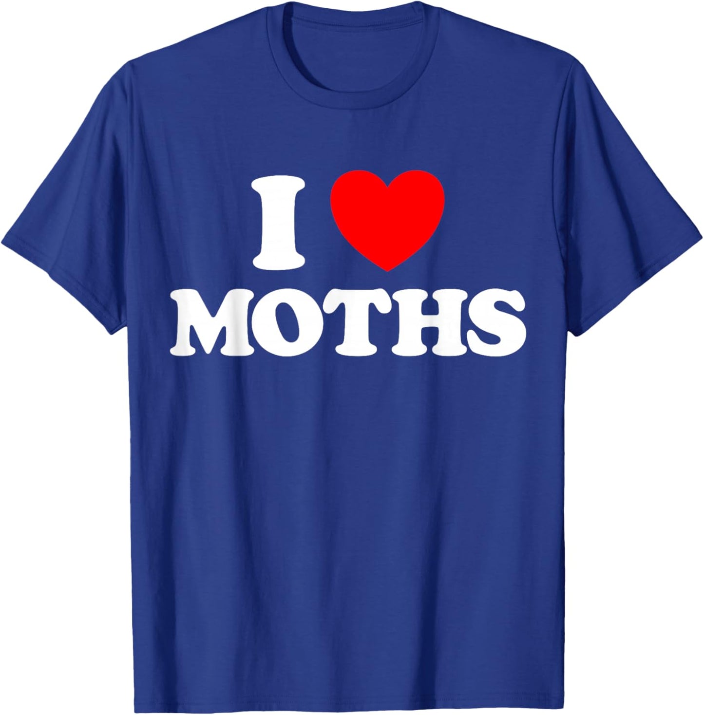 Moth Heart Funny Cute Favorite Animal Bug Luna Insect Fan T-Shirt - T-Shirt | Royal