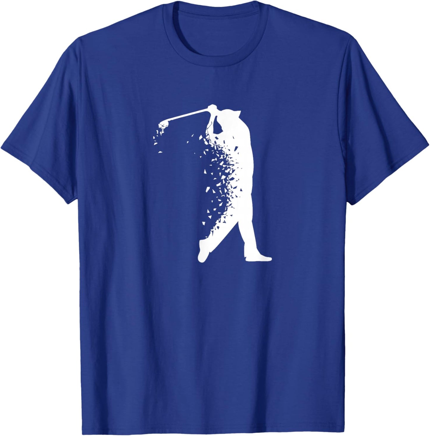 Golf Dad Man Swing Silhouette Abstract Gift T-Shirt - T-Shirt | Royal