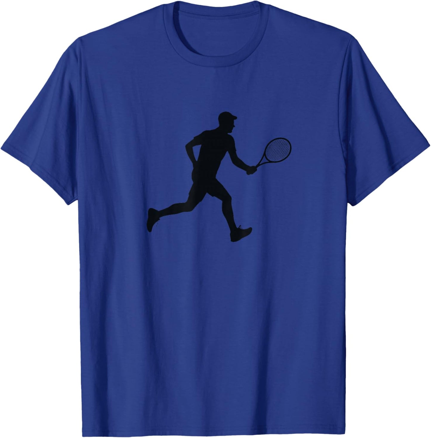 Tennis Player Silhouette Lovers Sports Boys Girls T-Shirt - T-Shirt | Royal
