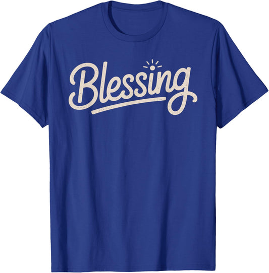 Shirt That Says Blessing Simple Thanksgiving T-Shirt - T-Shirt | Royal