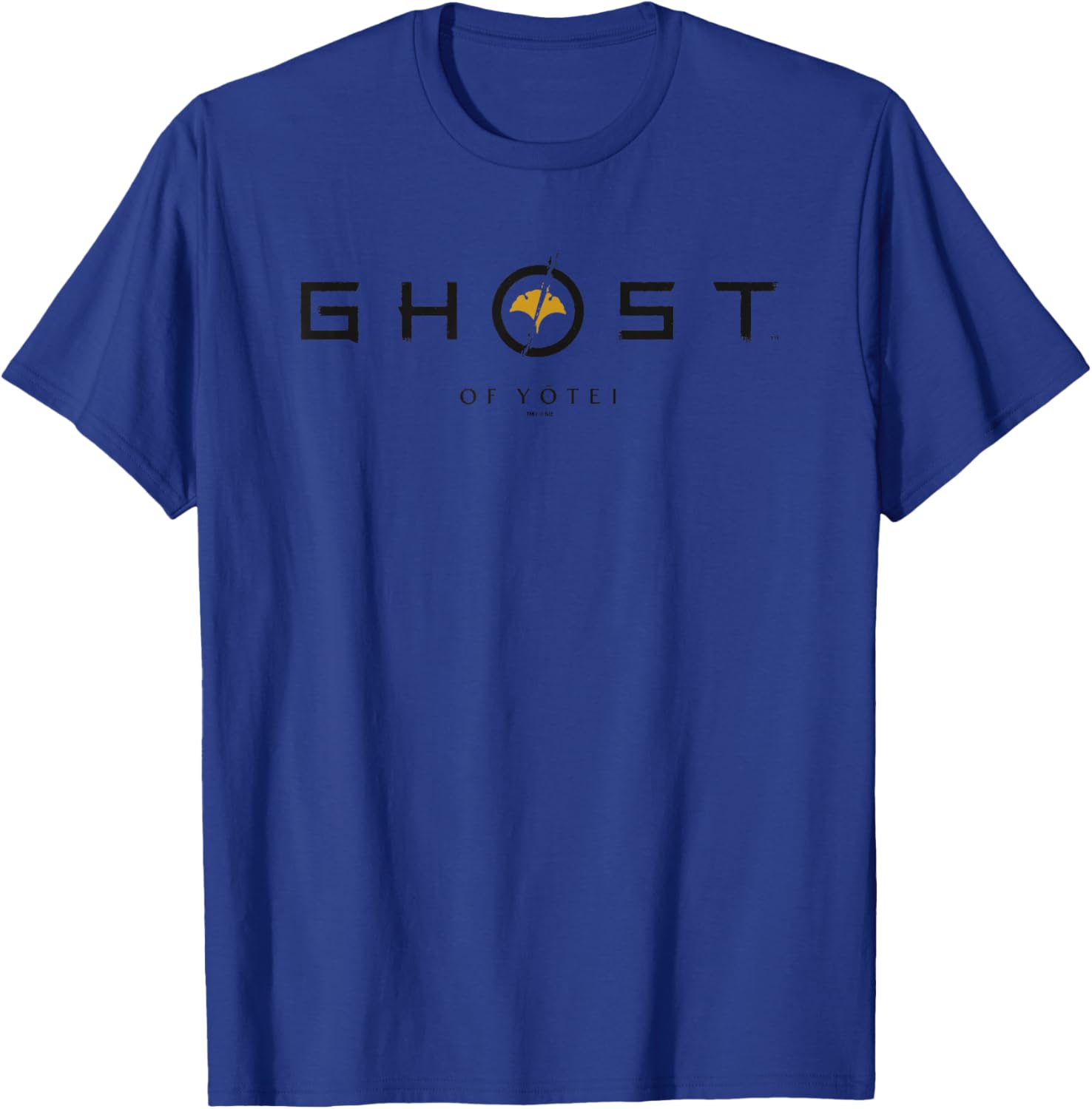 Ghost of Yotei Black and Yellow Minimalistic Logo T-Shirt - T-Shirt | Royal