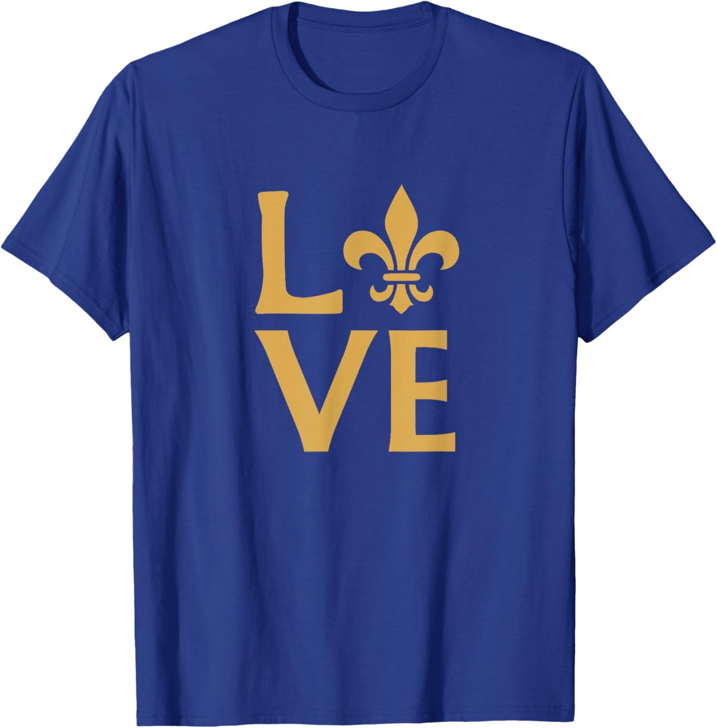 New Orleans Love Fleur-de-lis Graphic T-Shirt - T-Shirt | Royal