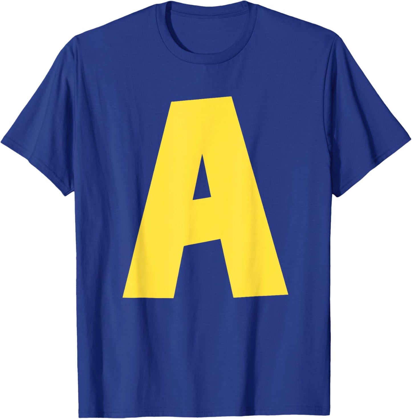 Letter A Funny Group Matching Halloween Men Kids T-Shirt - T-Shirt | Royal