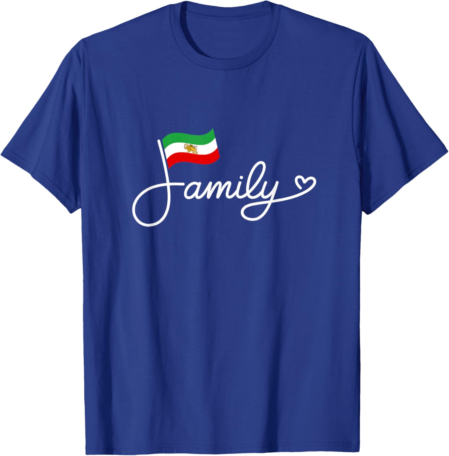 Persia Family - Persian Flag Heritage Word Art T-Shirt - T-Shirt | Royal