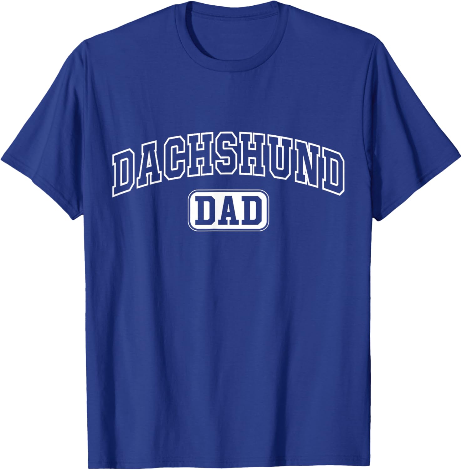 Dachshund Mom Funny Athletic Lettering Pet Owner Mama T-Shirt - T-Shirt | Royal