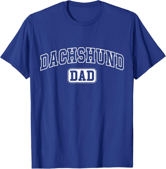 Dachshund Mom Funny Athletic Lettering Pet Owner Mama T-Shirt - T-Shirt | Royal