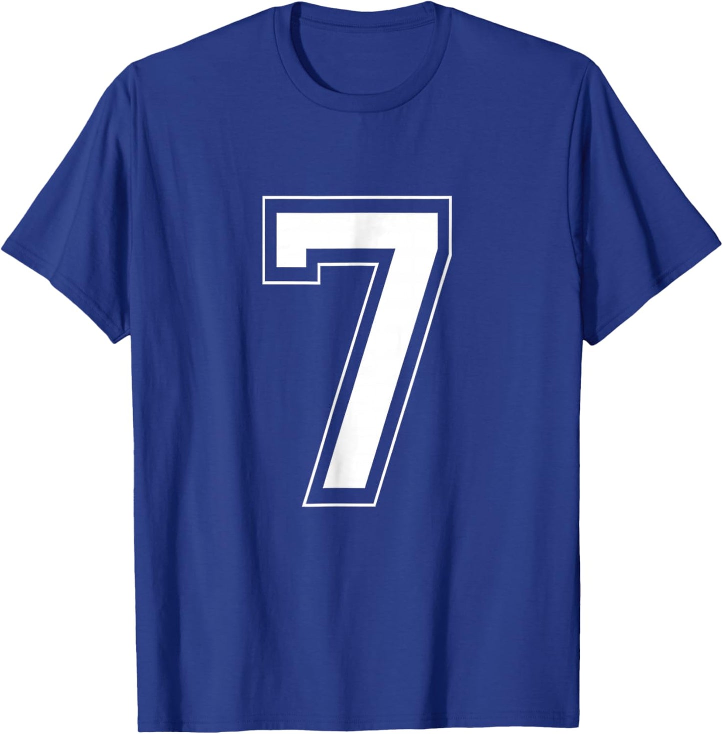 Number 7 Funny Meme Saying 6 7 Six Seven 7th Birthday 7 Year T-Shirt - T-Shirt | Royal