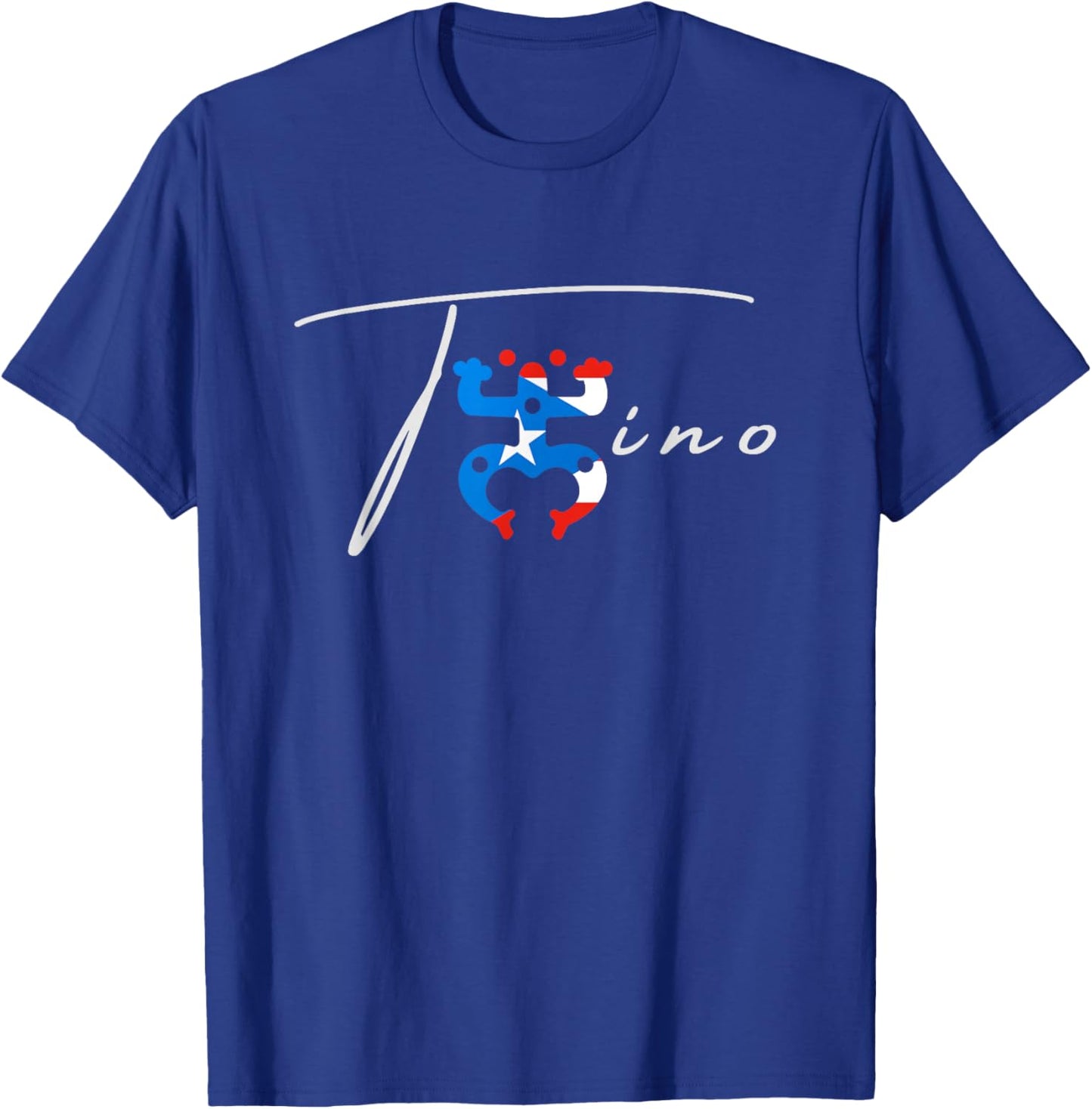 Funny Frog Coqui Puerto Rico Taino Hispanic Flag T-Shirt - T-Shirt | Royal